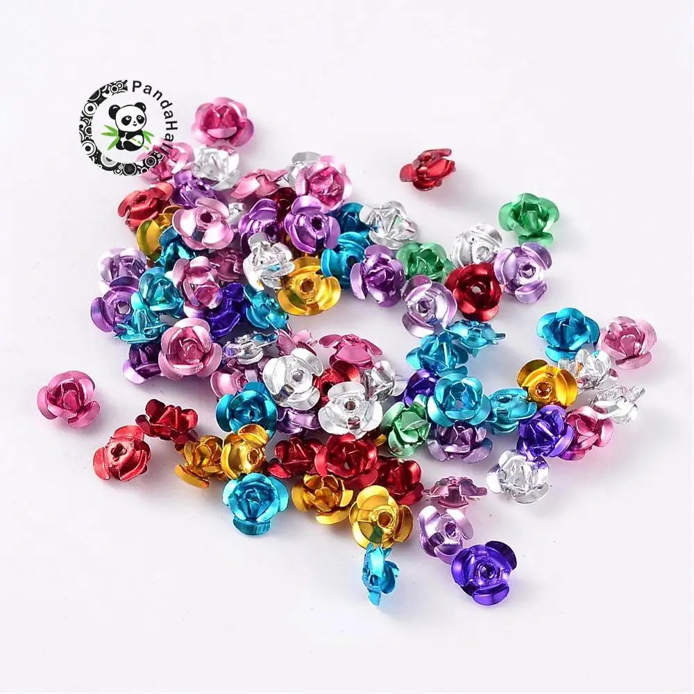 1Bag 6x4.5mm Mixed Aluminum Rose Flower Tiny Metal Beads for jewelry making DIY ,hole: 1mm, about 950pcs/bag F80
1Bag 6x4.5mm Mixed Aluminum Rose Flower Tiny Metal Beads for jewelry making DIY ,hole: 1mm, about 950pcs/bag F80