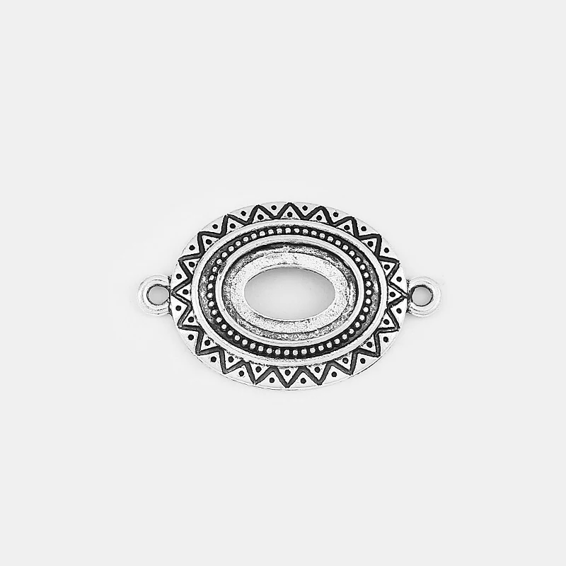 10pcs Charms Oval Wave Pattern 14*10mm Oval Blank Tray Setting Pendant Connector For Bracelet Jewelry Findings
10pcs Charms Oval Wave Pattern 14*10mm Oval Blank Tray Setting Pendant Connector For Bracelet Jewelry Findings