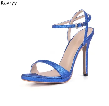 Concise Style Woman blue sandals High Quality ankle buckle Sexy Pumps thin heel female dress shoes summer fashion high heels
Concise Style Woman blue sandals High Quality ankle buckle Sexy Pumps thin heel female dress shoes summer fashion high heels
