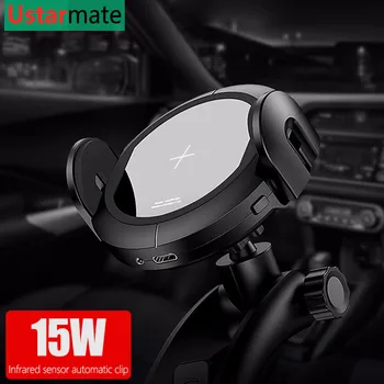 15W Car Wireless Charger Infrared sensor automatic Stand Holder for Samsung Galaxy S20 Ultra S10 S9 Note 9 Qi Wireless Charging
15W Car Wireless Charger Infrared sensor automatic Stand Holder for Samsung Galaxy S20 Ultra S10 S9 Note 9 Qi Wireless Charging