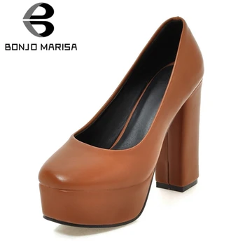BONJOMARISA 2020 New Solid Square High Heels Shallow Square Toe Platform Shoes Woman Casual Office Spring Autumn Pumps Black
BONJOMARISA 2020 New Solid Square High Heels Shallow Square Toe Platform Shoes Woman Casual Office Spring Autumn Pumps Black