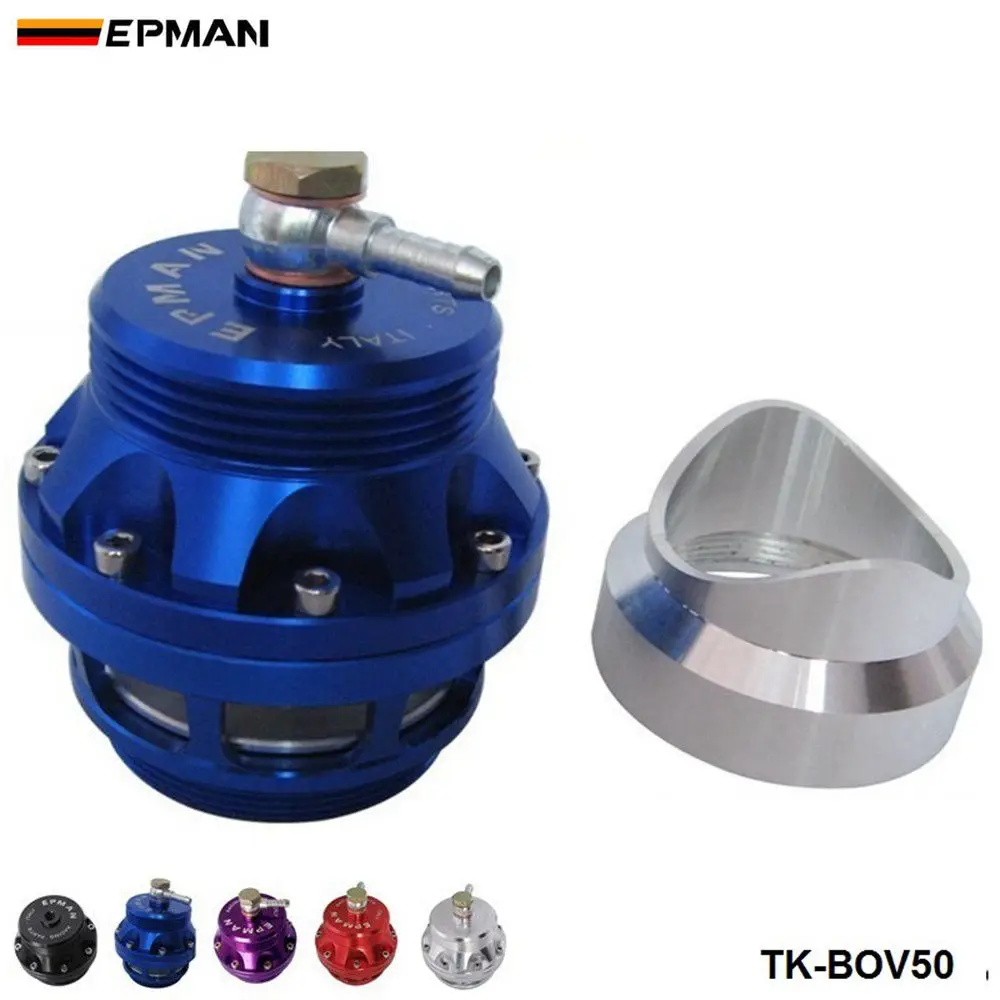 Universal 50mm Blow off valve universal BOV Turbo with aluminum flange For VW Golf Mk1 Turbo/Intercooler TK-BOV50