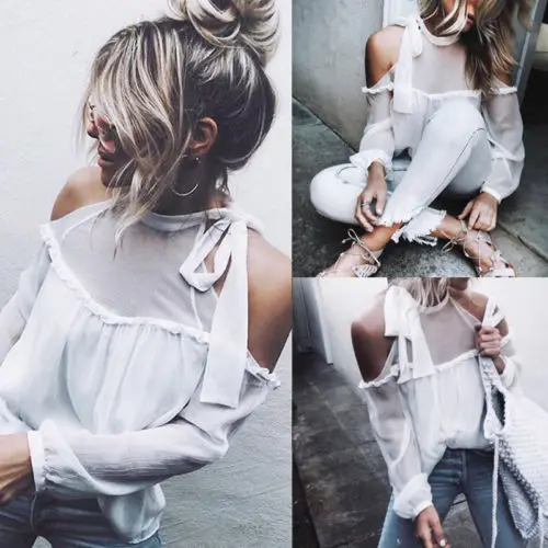 Sexy Fashion Women Ladies Loose Casual Long Sleeve Shirt Blouse Off Shoulder Pullover Blouse Tops
Sexy Fashion Women Ladies Loose Casual Long Sleeve Shirt Blouse Off Shoulder Pullover Blouse Tops