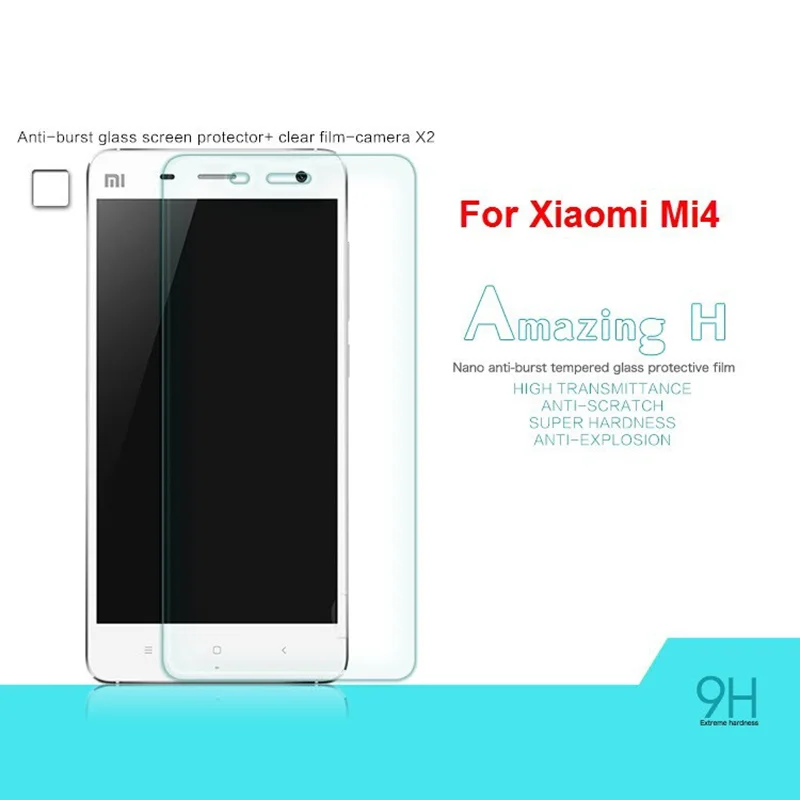 Blingson 9H Glass Film Original For Xiaomi Mi4 Screen Protector Tempered Glass Transparent Phone Film Ultra-thin For Xiomi Mi 4
Blingson 9H Glass Film Original For Xiaomi Mi4 Screen Protector Tempered Glass Transparent Phone Film Ultra-thin For Xiomi Mi 4