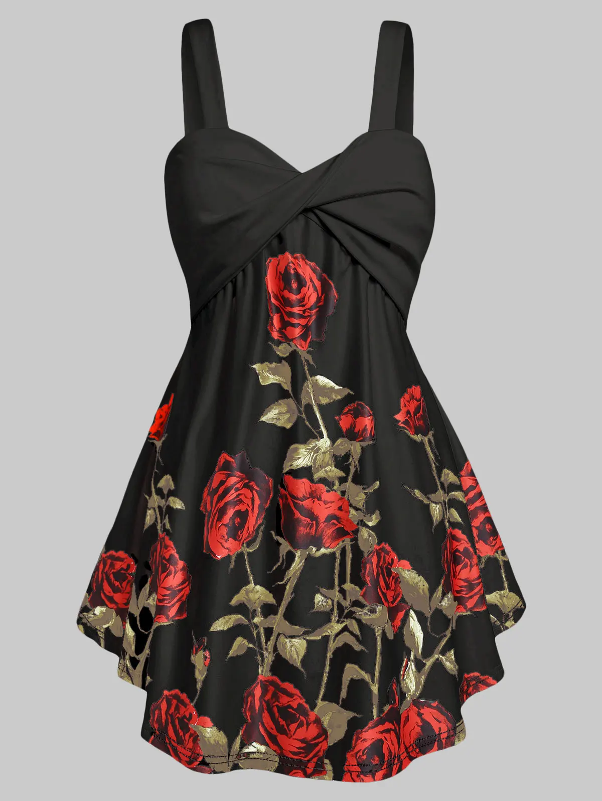 Wipalo Plus Size Rose Floral Print Flare Camis Sweetheart Collar Sleeveless Casual Women Summer Top 2019 Elegant A-Line Tops
Wipalo Plus Size Rose Floral Print Flare Camis Sweetheart Collar Sleeveless Casual Women Summer Top 2019 Elegant A-Line Tops