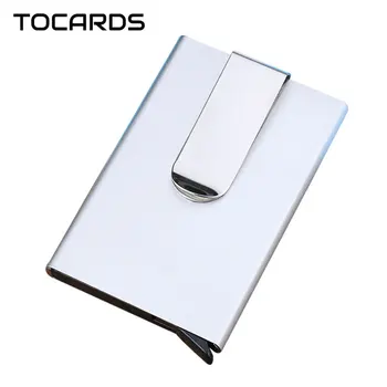 Automatic Alloy Credit Card Holder Multi-function Men's Simple ID Cards Holder Case with Money Dollar Clip Wallet Purse for Men
Automatic Alloy Credit Card Holder Multi-function Men's Simple ID Cards Holder Case with Money Dollar Clip Wallet Purse for Men