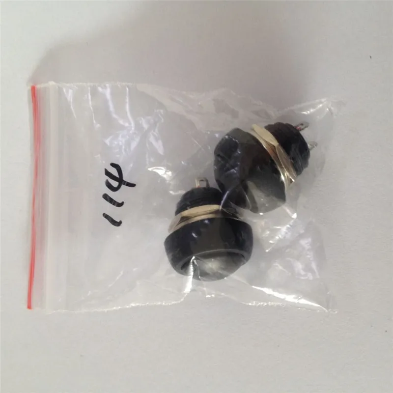 2pcs/lot YT114 12 mm,Black no lock switch Small automatic reset button switch waterproof switch free shipping
2pcs/lot YT114 12 mm,Black no lock switch Small automatic reset button switch waterproof switch free shipping