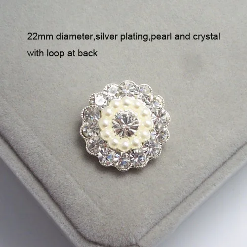 (L0087P-22mm) free shipping wholesales 50 pcs/lot, 22mm rhinestone button with loop,peals and crystals,silver plating
(L0087P-22mm) free shipping wholesales 50 pcs/lot, 22mm rhinestone button with loop,peals and crystals,silver plating