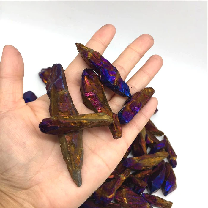 Wholesale Natural Electroplate Colorful Aura Quartz Crystal Rough Stone for crystal
Wholesale Natural Electroplate Colorful Aura Quartz Crystal Rough Stone for crystal