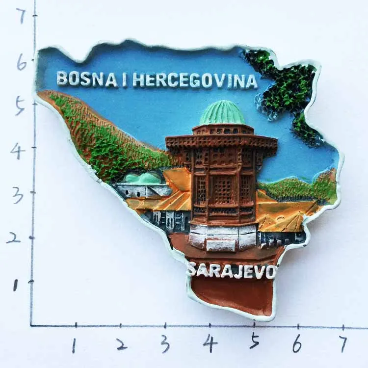 Sarajevo, the capital of Bosnia and Herzegovina gooz Hu Shaileibeige mosque three-dimensional scenery tourist souvenir refriger
Sarajevo, the capital of Bosnia and Herzegovina gooz Hu Shaileibeige mosque three-dimensional scenery tourist souvenir refriger