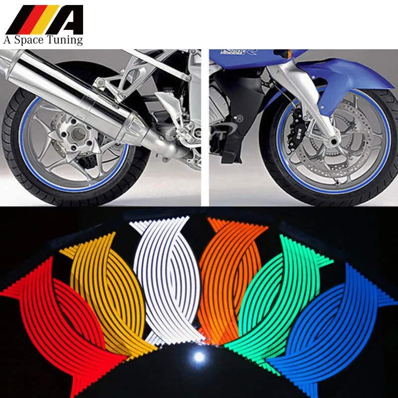 Reflective Motorcycle Wheel Rim Tire Hub Strip Tape Protector Decal Cover Car Styling Sticker For Yamaha Honda Kawasaki BMW
Reflective Motorcycle Wheel Rim Tire Hub Strip Tape Protector Decal Cover Car Styling Sticker For Yamaha Honda Kawasaki BMW
