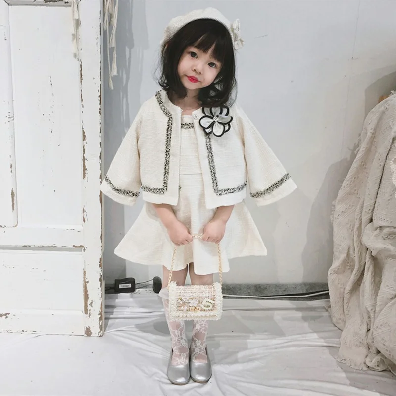 2 Pieces/Set Winter&Autumn White Baby Girls Cardigan Coat+Dress for Baby Kids Clothing Set for Girls Brands Black Clothes Set
2 Pieces/Set Winter&Autumn White Baby Girls Cardigan Coat+Dress for Baby Kids Clothing Set for Girls Brands Black Clothes Set