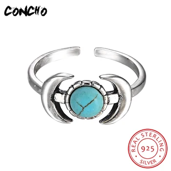 2018 Turquoise Classic Party Anel Feminino Concho Jewelry 925 Sterling Silver Geometric Shape Rings For Women
2018 Turquoise Classic Party Anel Feminino Concho Jewelry 925 Sterling Silver Geometric Shape Rings For Women