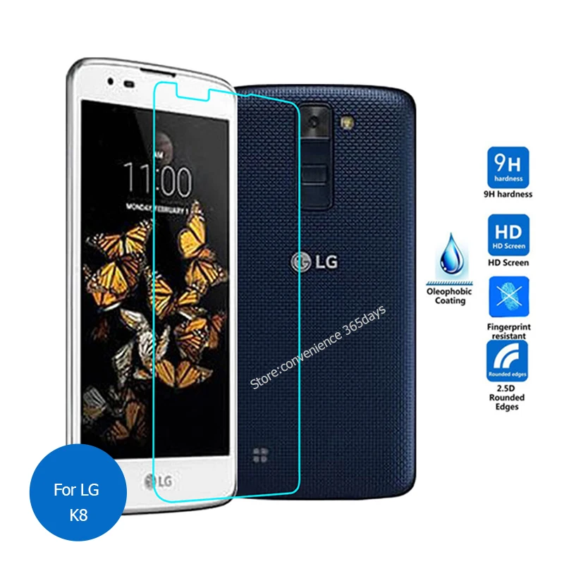 For Lg K8 Tempered Glass Screen Protector Cover 2.5 9h Safety Protective Film On K 8 K350 K350E K 350E 350
For Lg K8 Tempered Glass Screen Protector Cover 2.5 9h Safety Protective Film On K 8 K350 K350E K 350E 350