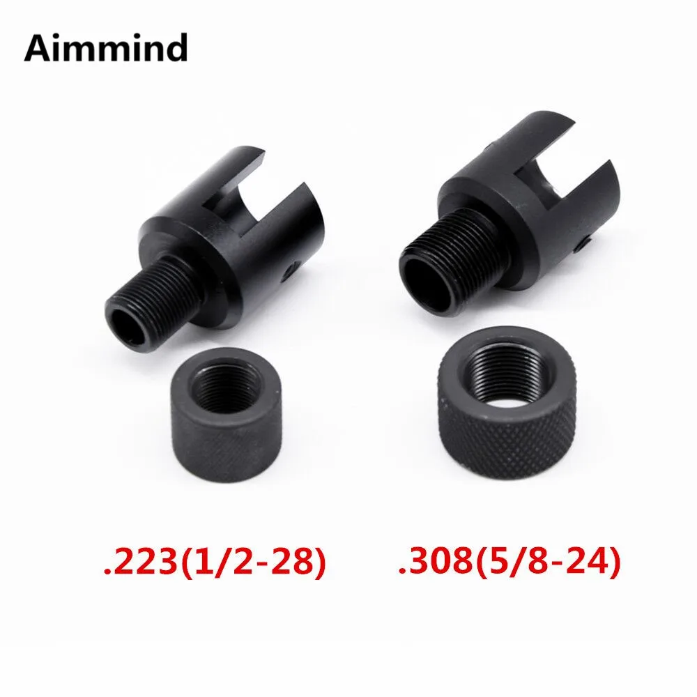 Barrel End Threaded Adapter 1/2x28 5/8-24 Muzzle Brake for Ruger 10/22 thread adaptor with knurled Steel Thread Protector
Barrel End Threaded Adapter 1/2x28 5/8-24 Muzzle Brake for Ruger 10/22 thread adaptor with knurled Steel Thread Protector