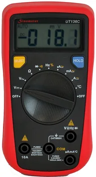 UNI-T UT136C Auto Range Digital Multimeter with Temperature,Frequency,Resistance,AC/DC Voltage Current Measurement
UNI-T UT136C Auto Range Digital Multimeter with Temperature,Frequency,Resistance,AC/DC Voltage Current Measurement