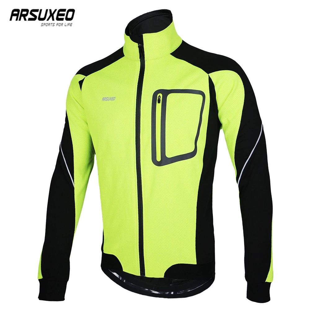 ARSUXEO Men Winter Warm Up Cycling Jacket Thermal Fleeces Bicycle Clothing Sports Coat MTB Bike Jersey Windproof Waterproof 14D
ARSUXEO Men Winter Warm Up Cycling Jacket Thermal Fleeces Bicycle Clothing Sports Coat MTB Bike Jersey Windproof Waterproof 14D