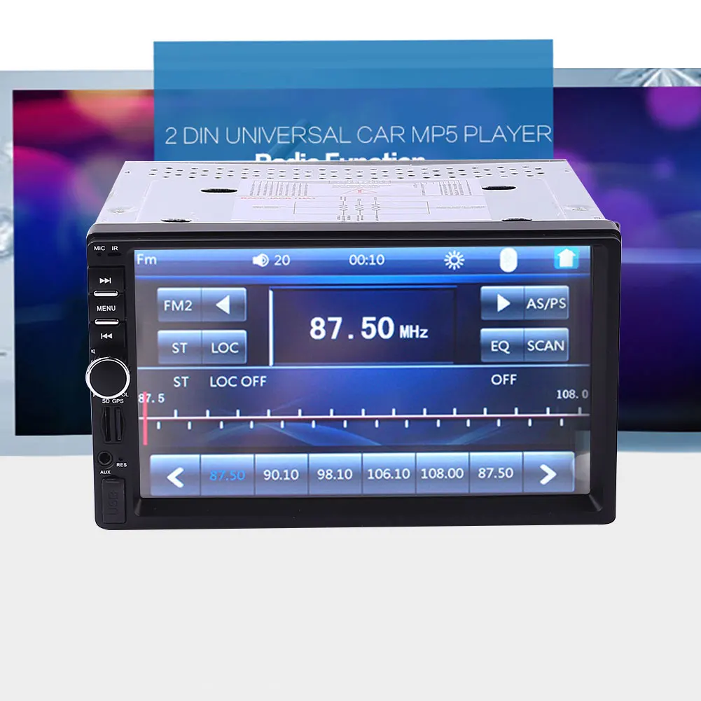 7020 2 Din Car Multimedia Player Universial 7 inch Car MP5 Player Bluetooth Auto Car Vehicle FM Radio GPS With North America Map
7020 2 Din Car Multimedia Player Universial 7 inch Car MP5 Player Bluetooth Auto Car Vehicle FM Radio GPS With North America Map