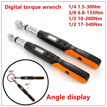 MXITA Digital torque wrench Rotary Angle Gauge 1.5- 340Nm Adjustable Professional Electronic Torque Wrench Bike car Repair
MXITA Digital torque wrench Rotary Angle Gauge 1.5- 340Nm Adjustable Professional Electronic Torque Wrench Bike car Repair