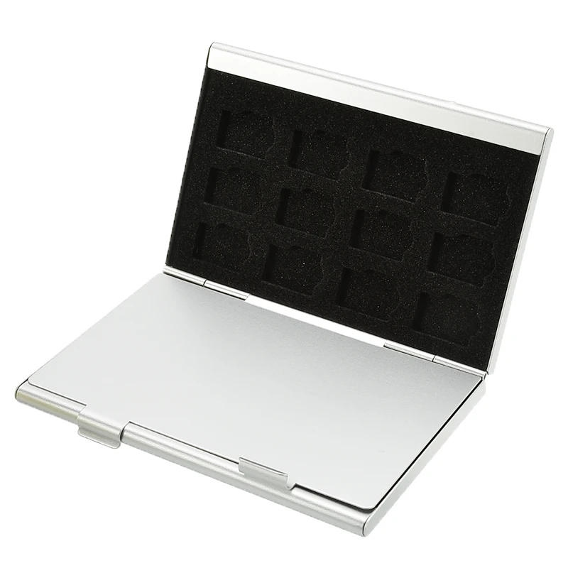 Durable 24 TF Micro SD Card Holder Silver Aluminum Memory Card Storage Case Box Holder
Durable 24 TF Micro SD Card Holder Silver Aluminum Memory Card Storage Case Box Holder