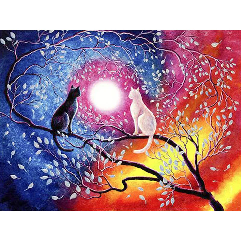 5D DIY Full square Diamond Painting Mosaic Moon Cat Diamond Rhinestone Embroidery Cross Stitch home decor gift
5D DIY Full square Diamond Painting Mosaic Moon Cat Diamond Rhinestone Embroidery Cross Stitch home decor gift