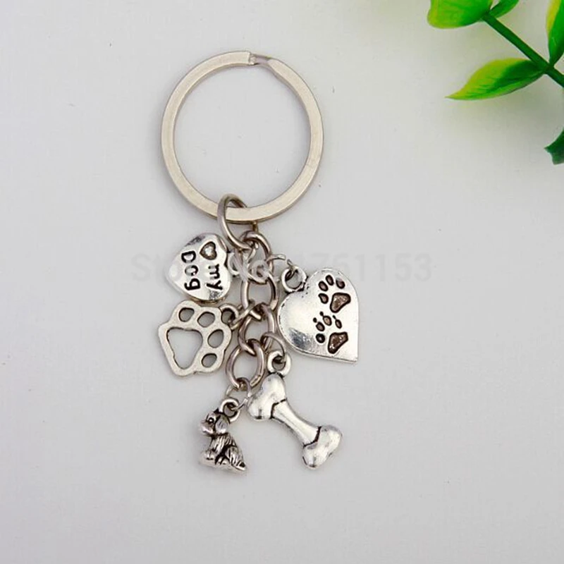 Ancient Silver I Love Dog&Dog Bone&Dog Paw Heart Keyring Charm Pendant Keychain Hot For Women Girl Bag Jewelry Aceessories Gifts
Ancient Silver I Love Dog&Dog Bone&Dog Paw Heart Keyring Charm Pendant Keychain Hot For Women Girl Bag Jewelry Aceessories Gifts