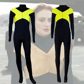 Film X-Men: Dark Phoenix Jumpsuits Mystique Phoenix Unisex Fullbody Zentai Adult/Child Suits Set Bodysuit Cosplay Costume
Film X-Men: Dark Phoenix Jumpsuits Mystique Phoenix Unisex Fullbody Zentai Adult/Child Suits Set Bodysuit Cosplay Costume