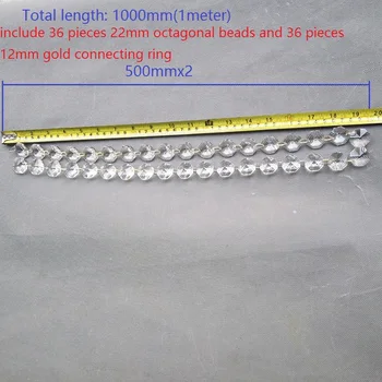 8 bunches/lot 1Meters/bunch 22mm clear Octagonal Bead Strand Curtain Christmas Hanging Wedding Decor Trees Centerpiece
8 bunches/lot 1Meters/bunch 22mm clear Octagonal Bead Strand Curtain Christmas Hanging Wedding Decor Trees Centerpiece