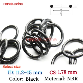 NBR Rubber Seal O-rings CS 1.78mm select ID 11.2 14 15mmoil resistance sealing O-ring O ring
NBR Rubber Seal O-rings CS 1.78mm select ID 11.2 14 15mmoil resistance sealing O-ring O ring
