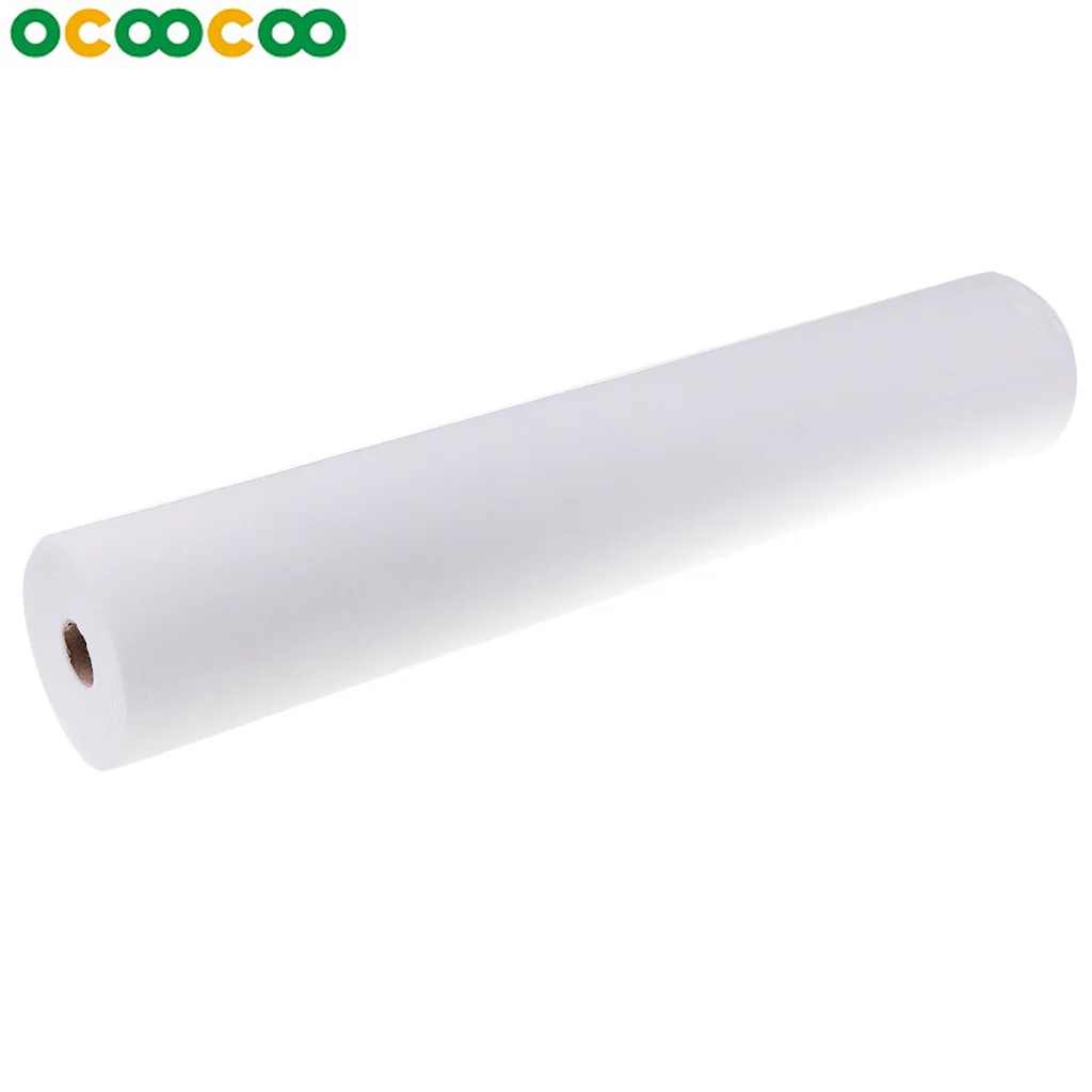 

50 Sheets Non-Woven Headrest Paper Roll Spa Salon Massage Bed Table Cover Tattoo Supply- 50x70cm White
