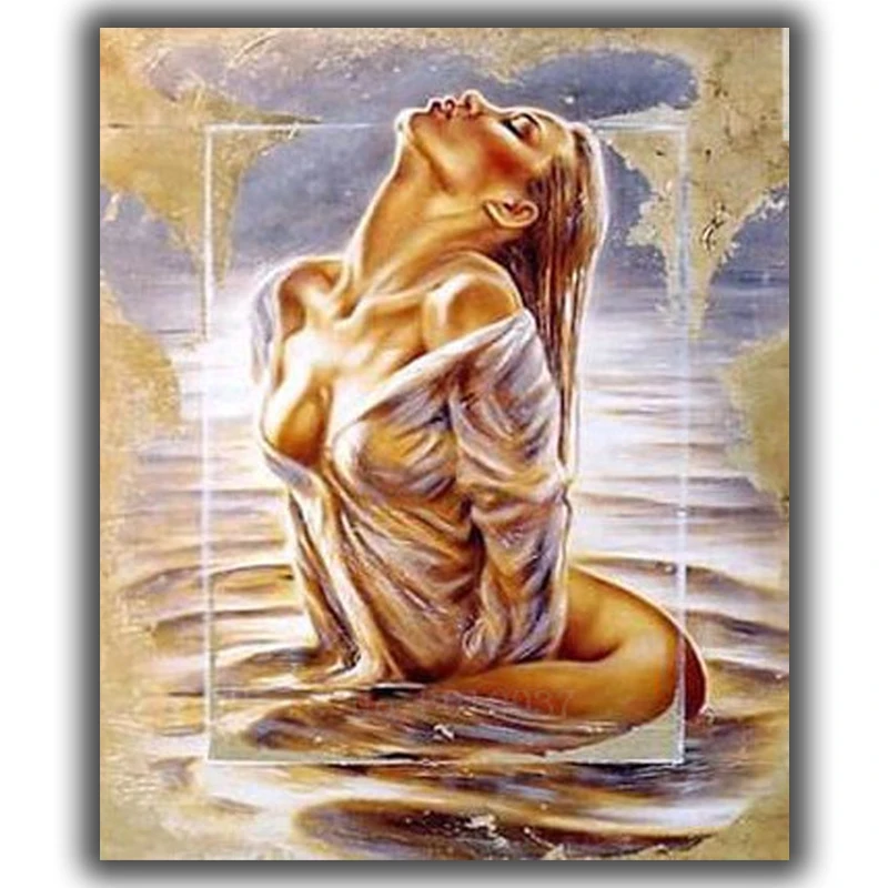 Diy Diamond Painting Cross Stitch Sexy Beauty In The Lake Bath Needlework Diamond Embroidery Full Round Mosaic Decoration Resin
Diy Diamond Painting Cross Stitch Sexy Beauty In The Lake Bath Needlework Diamond Embroidery Full Round Mosaic Decoration Resin