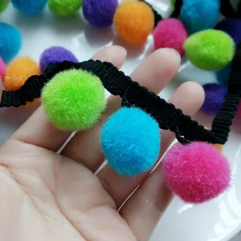 Customize Home Textile Fringe Embellishments Pom Pom Black Lace 20mm Balls DIY Pompom Trim Sew Accessories 50 Meters
Customize Home Textile Fringe Embellishments Pom Pom Black Lace 20mm Balls DIY Pompom Trim Sew Accessories 50 Meters