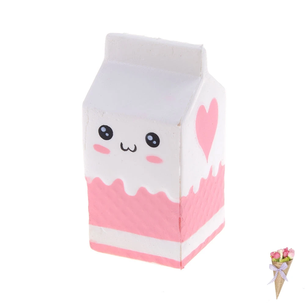 

Simulate Ice Cream Milk Box Bun Basketball Squishy Slow Rising Phone Straps Charms Scented Bread Cake Pendant Fun Kid Toy Gift