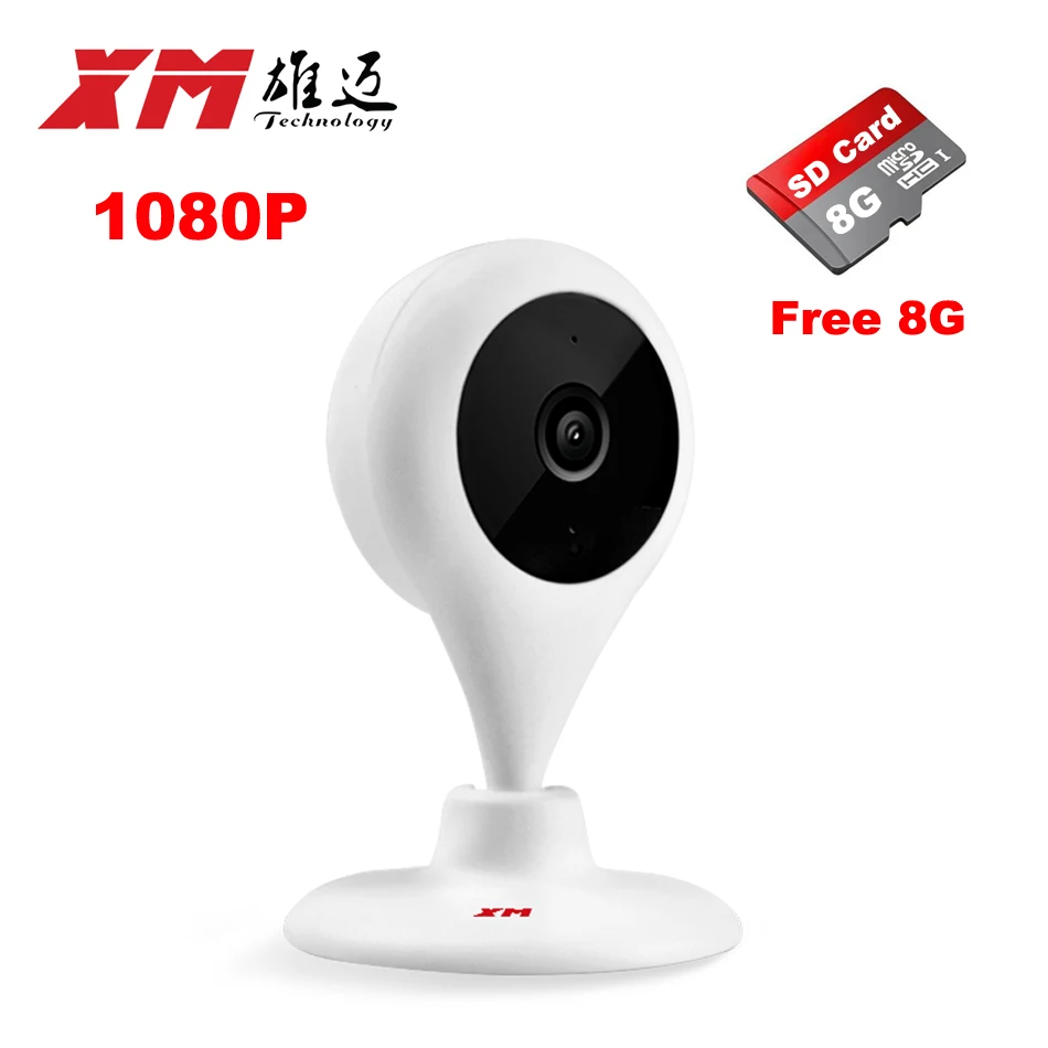 1080 P HD IP Камера + 8 ГБ с пульта дистанционного управления WiFi Smart Видеоняни и