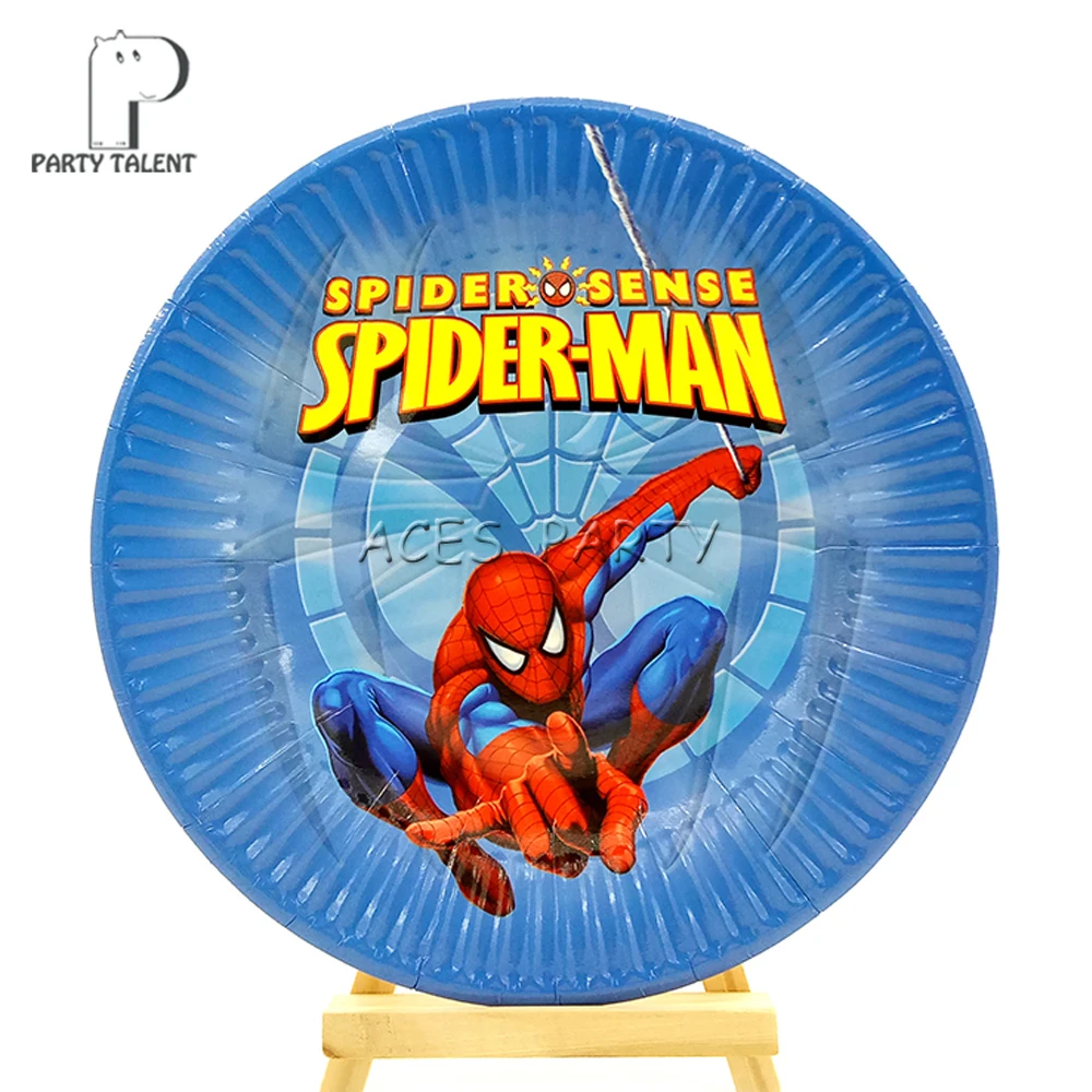 Party supplies 8PCS 7inch Spiderman theme party decoration disposable tableware paper plate dish white cardboard with food film
Party supplies 8PCS 7inch Spiderman theme party decoration disposable tableware paper plate dish white cardboard with food film