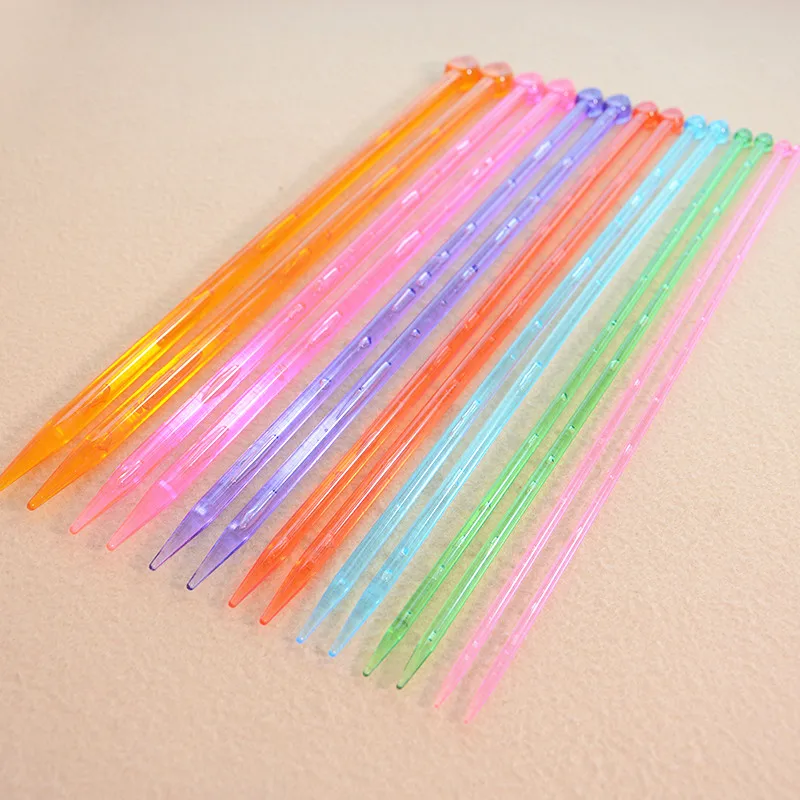 7 style/set Plastic Needles For Hand Knitting Transparent Candy Color Needles 4.0/5.0/6.0/7.0/8.0/9.0/10.mm Knitting Needle Set
7 style/set Plastic Needles For Hand Knitting Transparent Candy Color Needles 4.0/5.0/6.0/7.0/8.0/9.0/10.mm Knitting Needle Set