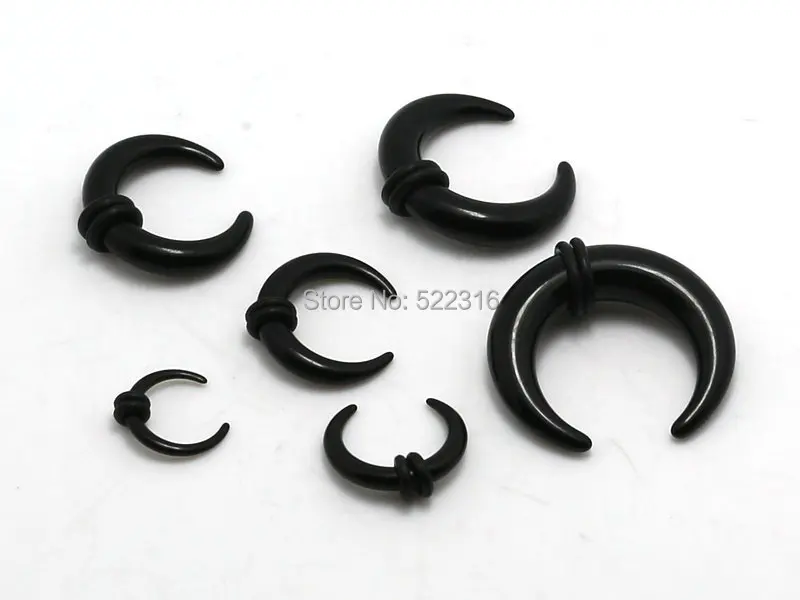 black 12pcs mix size 2mm-8mm acrylic buffalo horn pincher ear tapers plug stretcher body piercing jewelry wholesale mix lots
black 12pcs mix size 2mm-8mm acrylic buffalo horn pincher ear tapers plug stretcher body piercing jewelry wholesale mix lots