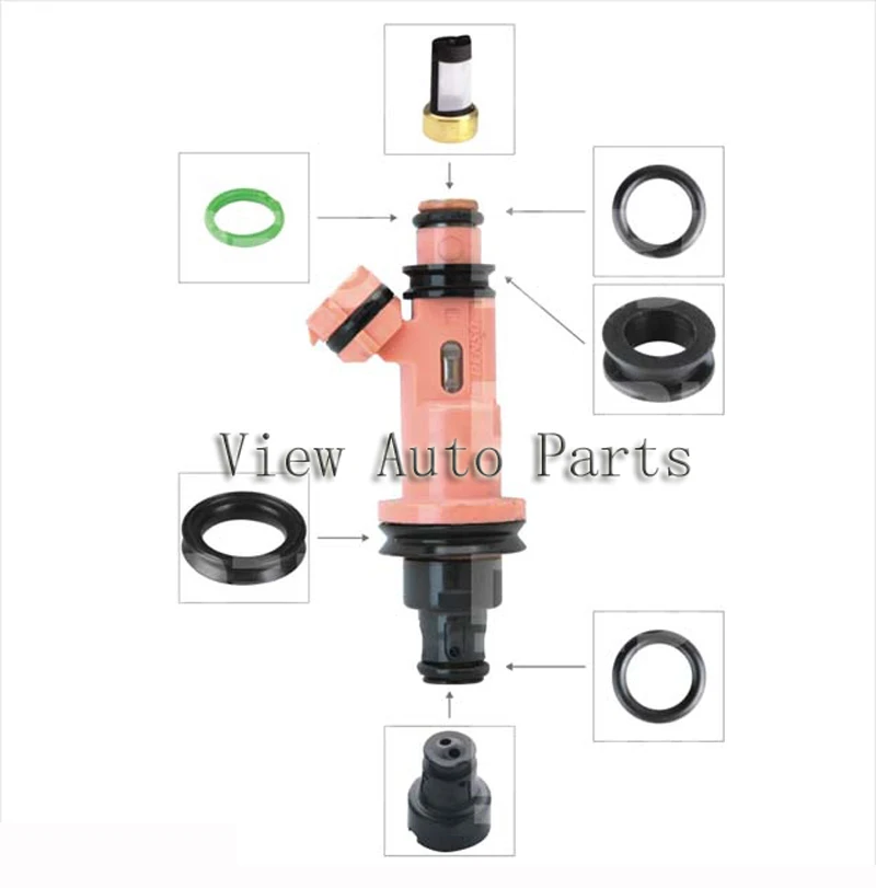 10 sets For Lexus Fuel Injector Repair & Service Kits Including Filter Viton seals O-Rings Plastic Washer Cap VD-RK-0016
10 sets For Lexus Fuel Injector Repair & Service Kits Including Filter Viton seals O-Rings Plastic Washer Cap VD-RK-0016