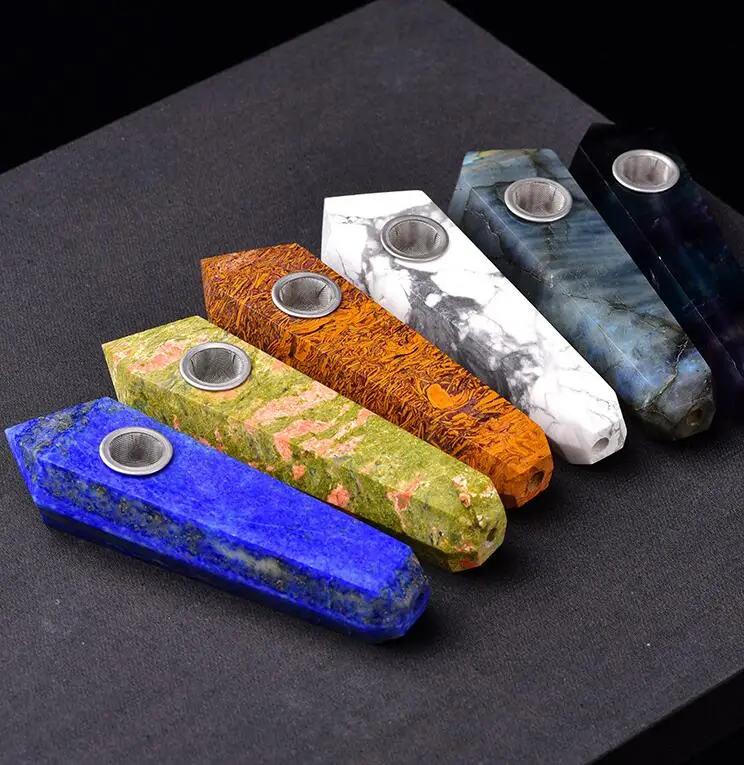 1Pc Natural Quartz Clear crystal smoking pipe tobacco pipe point wand cigarette beautiful 85-110mm length
1Pc Natural Quartz Clear crystal smoking pipe tobacco pipe point wand cigarette beautiful 85-110mm length
