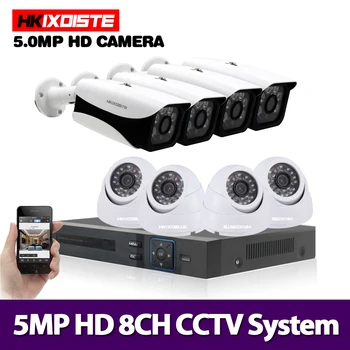H.265 8CH CCTV 5MP AHD DVR Kit CCTV Camera System 8PCS 5.0MP HD Security Camera Indoor Outdoor P2P Video Surveillance System kit
H.265 8CH CCTV 5MP AHD DVR Kit CCTV Camera System 8PCS 5.0MP HD Security Camera Indoor Outdoor P2P Video Surveillance System kit