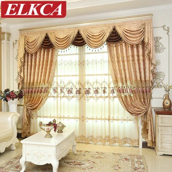 European Royal Luxury Curtains for Living Room Luxury Embroidered Curtains for the Bedroom Chinese Window Curtains for Kitchen
European Royal Luxury Curtains for Living Room Luxury Embroidered Curtains for the Bedroom Chinese Window Curtains for Kitchen