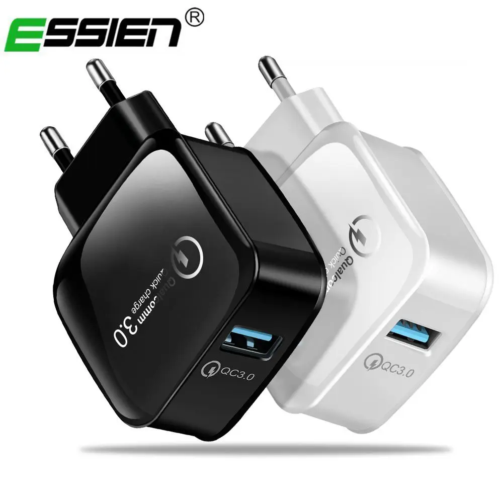 Essien USB Charger Quick Charge 3.0 Fast Charger Portable Adapter For Xiaomi Samsung S10 Huawei Phone Charger Iphone X Charger
Essien USB Charger Quick Charge 3.0 Fast Charger Portable Adapter For Xiaomi Samsung S10 Huawei Phone Charger Iphone X Charger