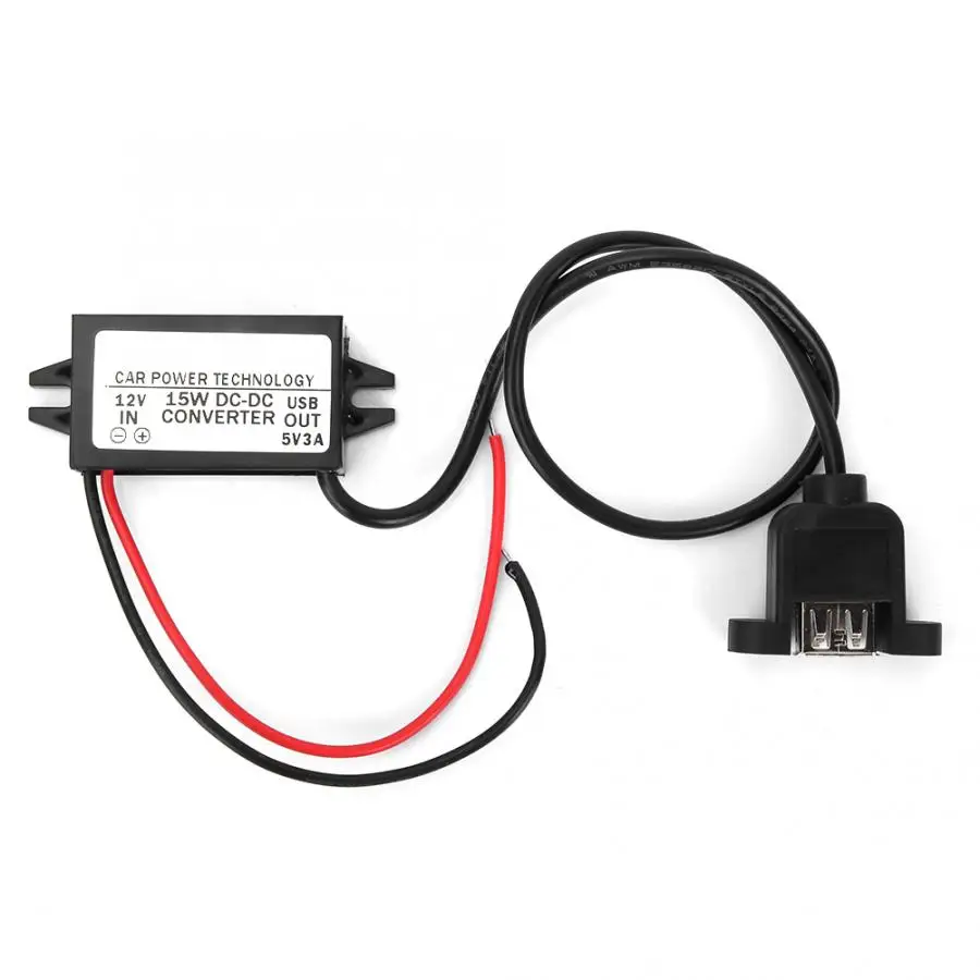 12V Convert 5V/3A DC-DC Car Voltage Converter Step-down Module USB Port for Phone Charging tools
12V Convert 5V/3A DC-DC Car Voltage Converter Step-down Module USB Port for Phone Charging tools