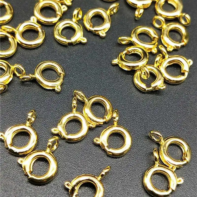 DIY 6mm 50pcs/lot Cheap Lovely High Quality Gold/Silver Plated Spring Ring Clasps Connection For Necklace Bracelet Buckle Gift
DIY 6mm 50pcs/lot Cheap Lovely High Quality Gold/Silver Plated Spring Ring Clasps Connection For Necklace Bracelet Buckle Gift