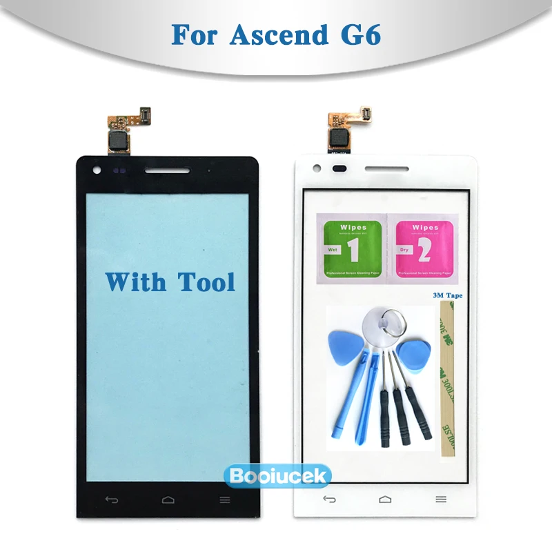 High Quality 4.5" For Huawei Ascend G6 Touch Screen Digitizer Sensor Outer Glass Lens Panel | Мобильные телефоны и