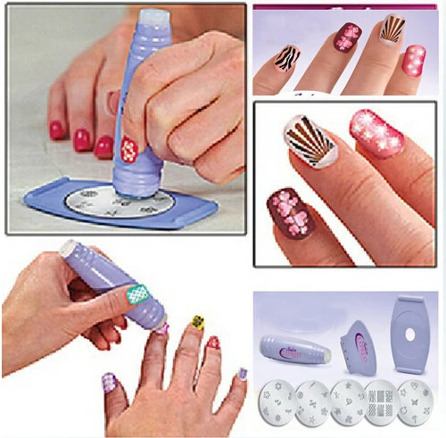 DIY Nail Stamping Kit Nail Art Stamp & Scraper Polish Nail Decoration 5 Style Finger Stencil Nail Printing Set
DIY Nail Stamping Kit Nail Art Stamp & Scraper Polish Nail Decoration 5 Style Finger Stencil Nail Printing Set