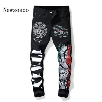 European American style fashion brand Men's slim jeans Straight luxury trousers black casual zipper jeans pants for men
European American style fashion brand Men's slim jeans Straight luxury trousers black casual zipper jeans pants for men