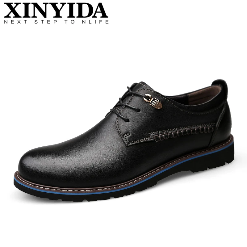 High Quality Genuine Leather Men Dress Shoes Lace Up Breathable Casual Business Shoes Fashion Men Leather Shoes Plus Size 38-48
High Quality Genuine Leather Men Dress Shoes Lace Up Breathable Casual Business Shoes Fashion Men Leather Shoes Plus Size 38-48