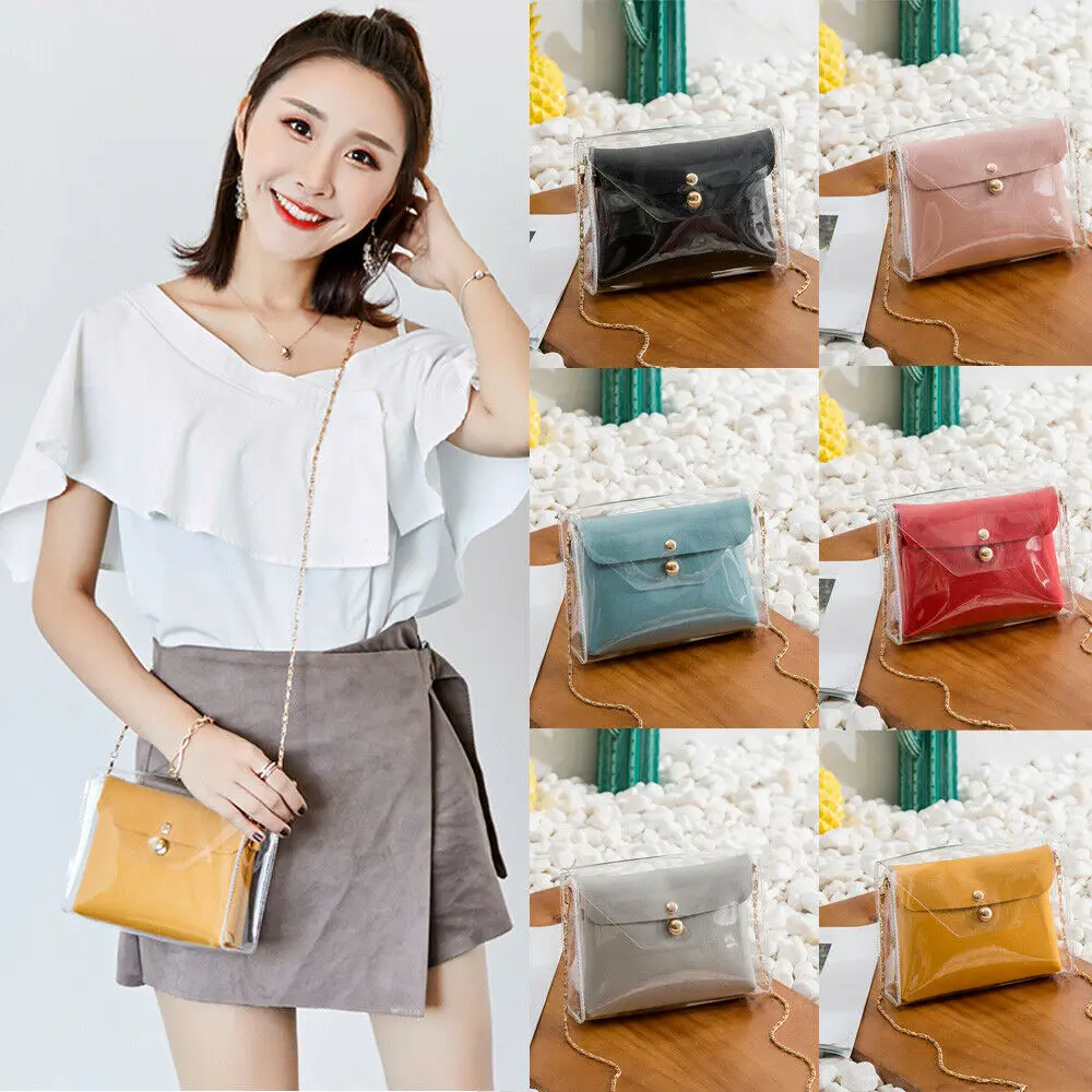 Women Transparent Purse Coin Wallet Crossbody Messenger PU Leather Bag Casual Satchel Phone Pocket Organizer Wallets
Women Transparent Purse Coin Wallet Crossbody Messenger PU Leather Bag Casual Satchel Phone Pocket Organizer Wallets