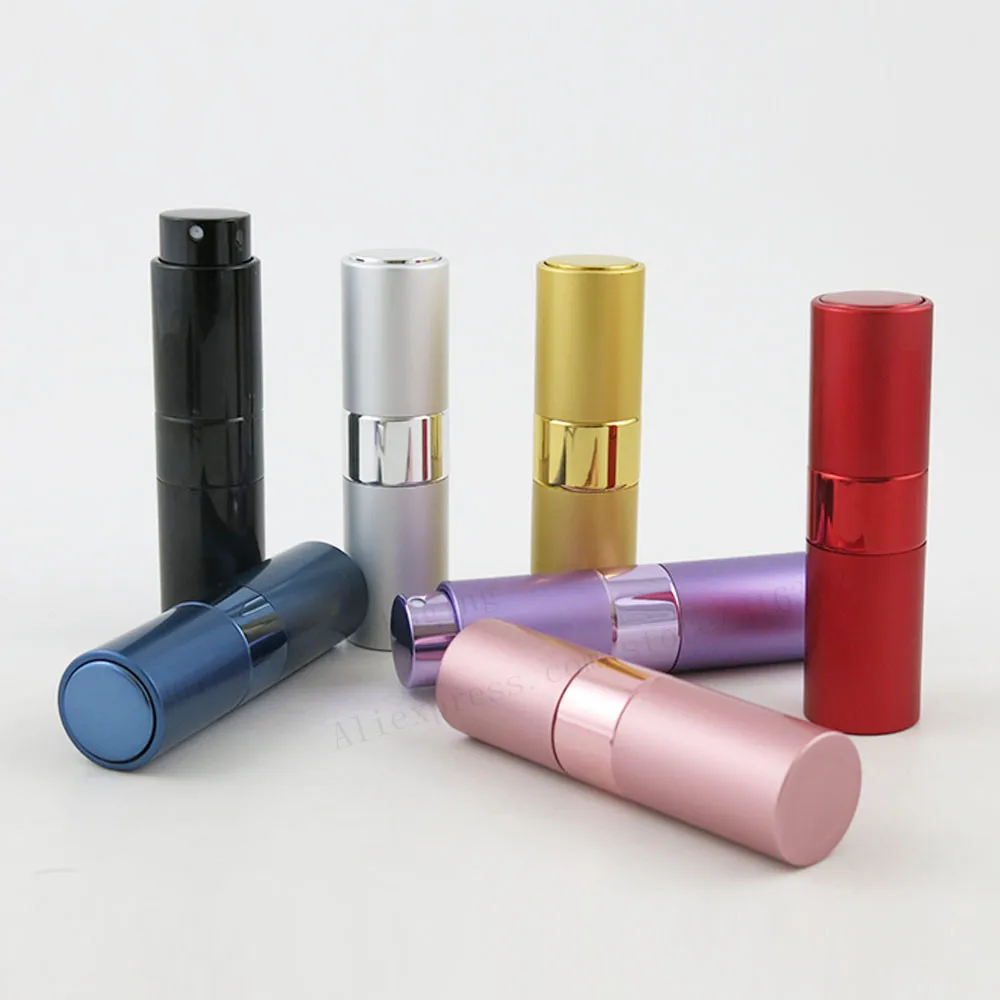 12 x 15ml Twist Mini Portable For Travel Aluminum Refillable Perfume Bottle With Spray&Empty Cosmetic Containers With Atomizer
12 x 15ml Twist Mini Portable For Travel Aluminum Refillable Perfume Bottle With Spray&Empty Cosmetic Containers With Atomizer